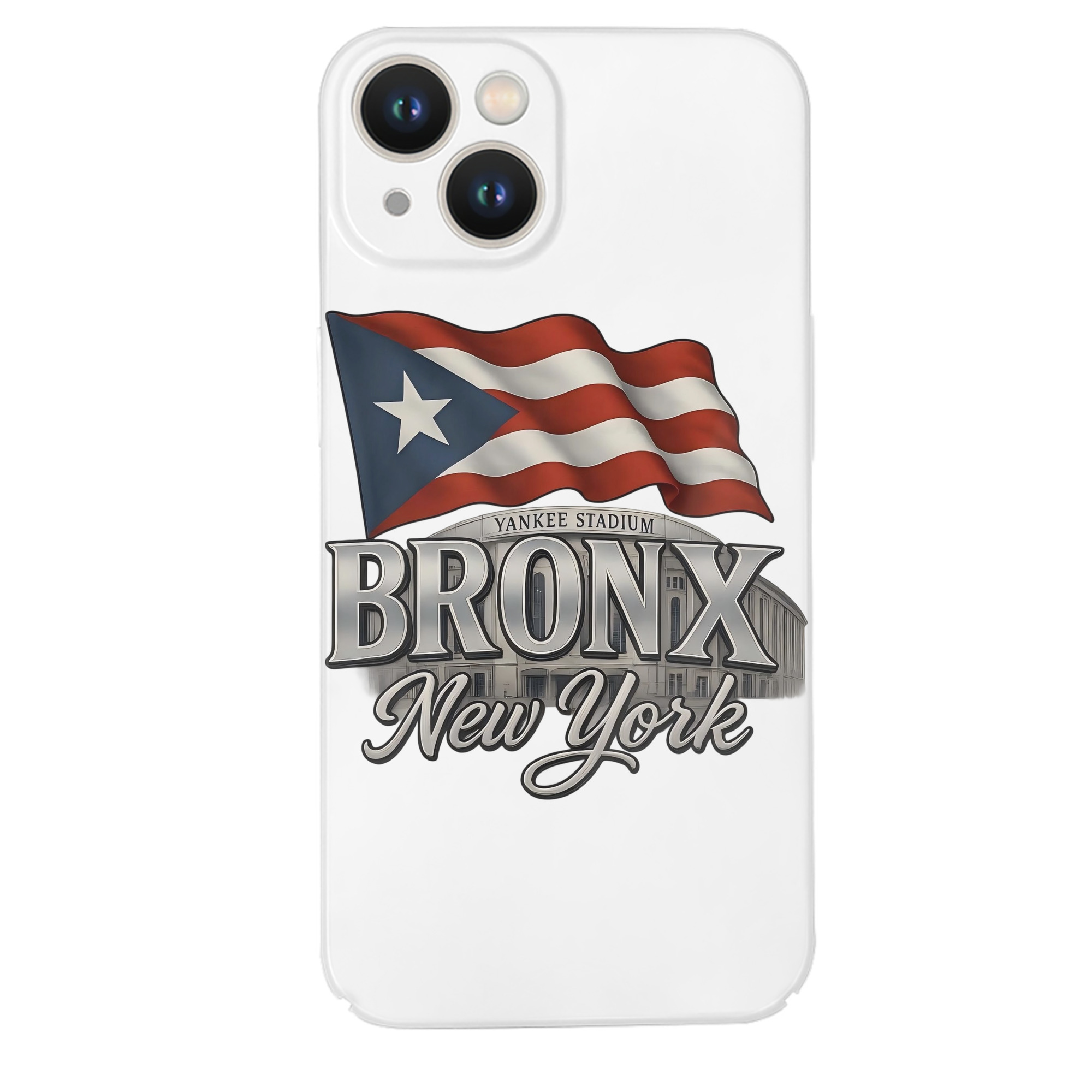 New York Yankees BRONX Yankees Stadium IPhone 14 Series Full-Cover Hard Case – Shockproof With Raised Camera Protection – Precise Cutouts, Wireless Charging Compatible – Durable, Anti-Yellowing, Easy To Clean